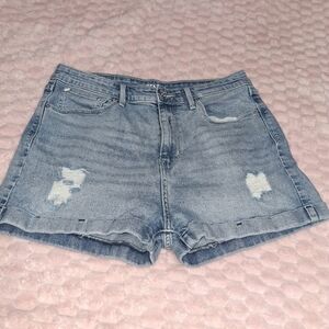 Levi's Light Blue Distressed Jean Shorts- Juniors Sz 11
